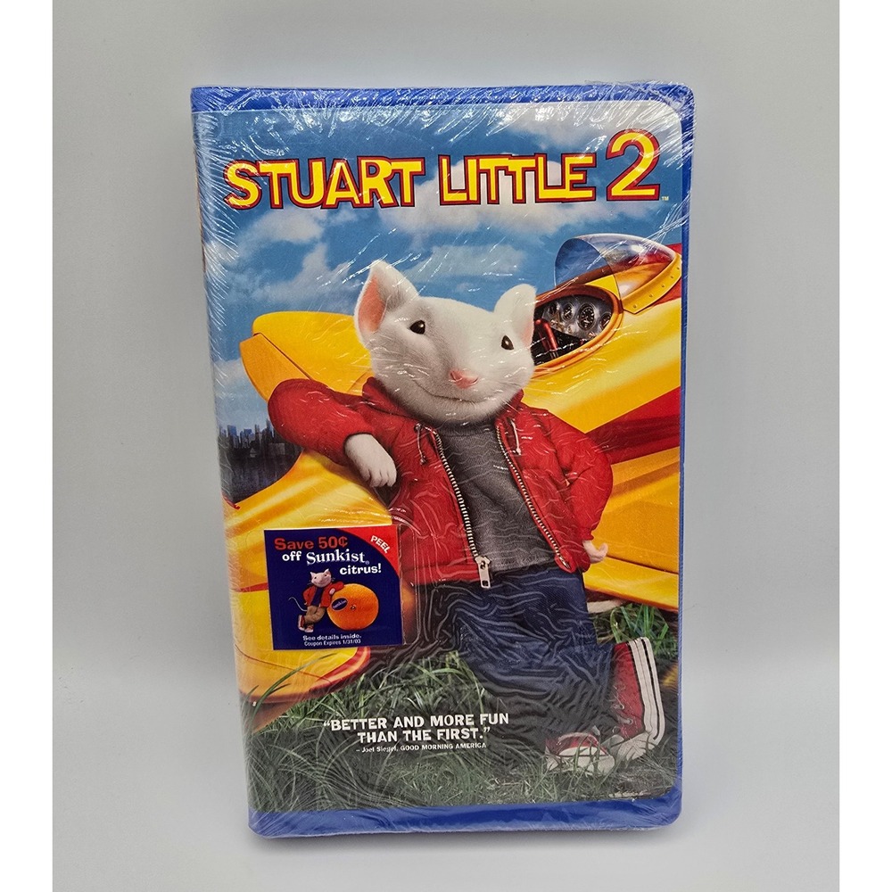 Vintage SEALED Stuart Little 2‎ VHS Movie Film 2002 Columbia Pictures Family NIP